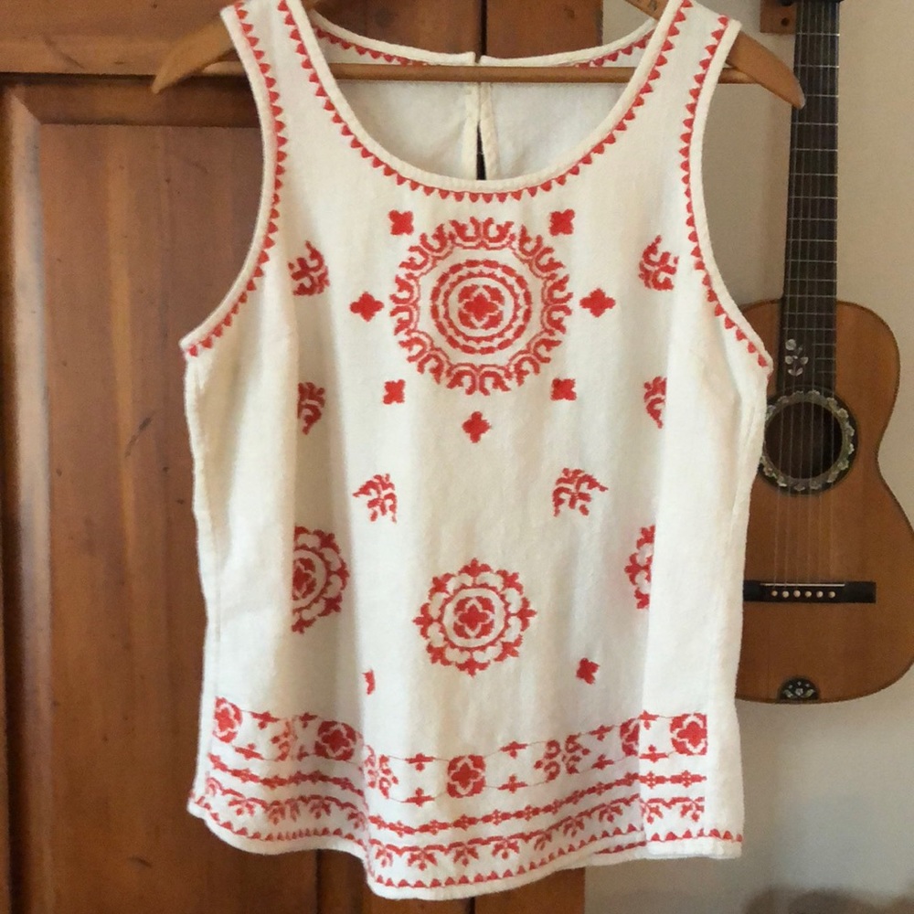 Vintage Cross Stitch tank